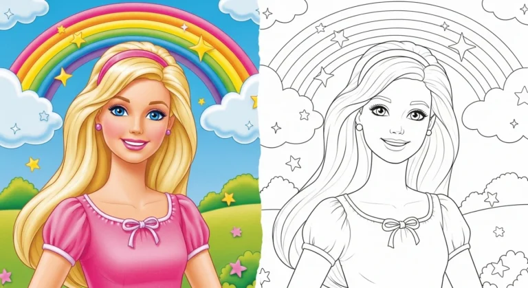 Barbie Free Coloring Pages