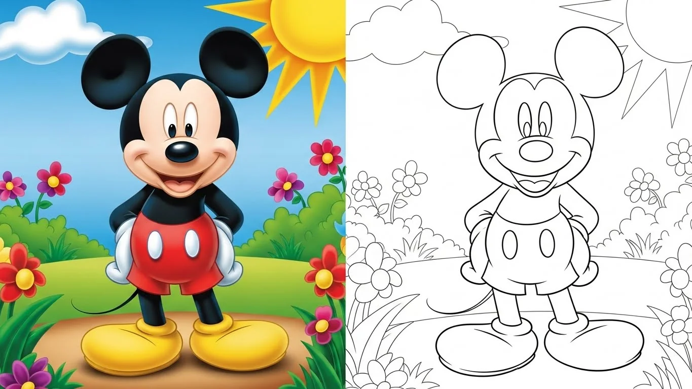 Mickey Mouse Coloring Pages