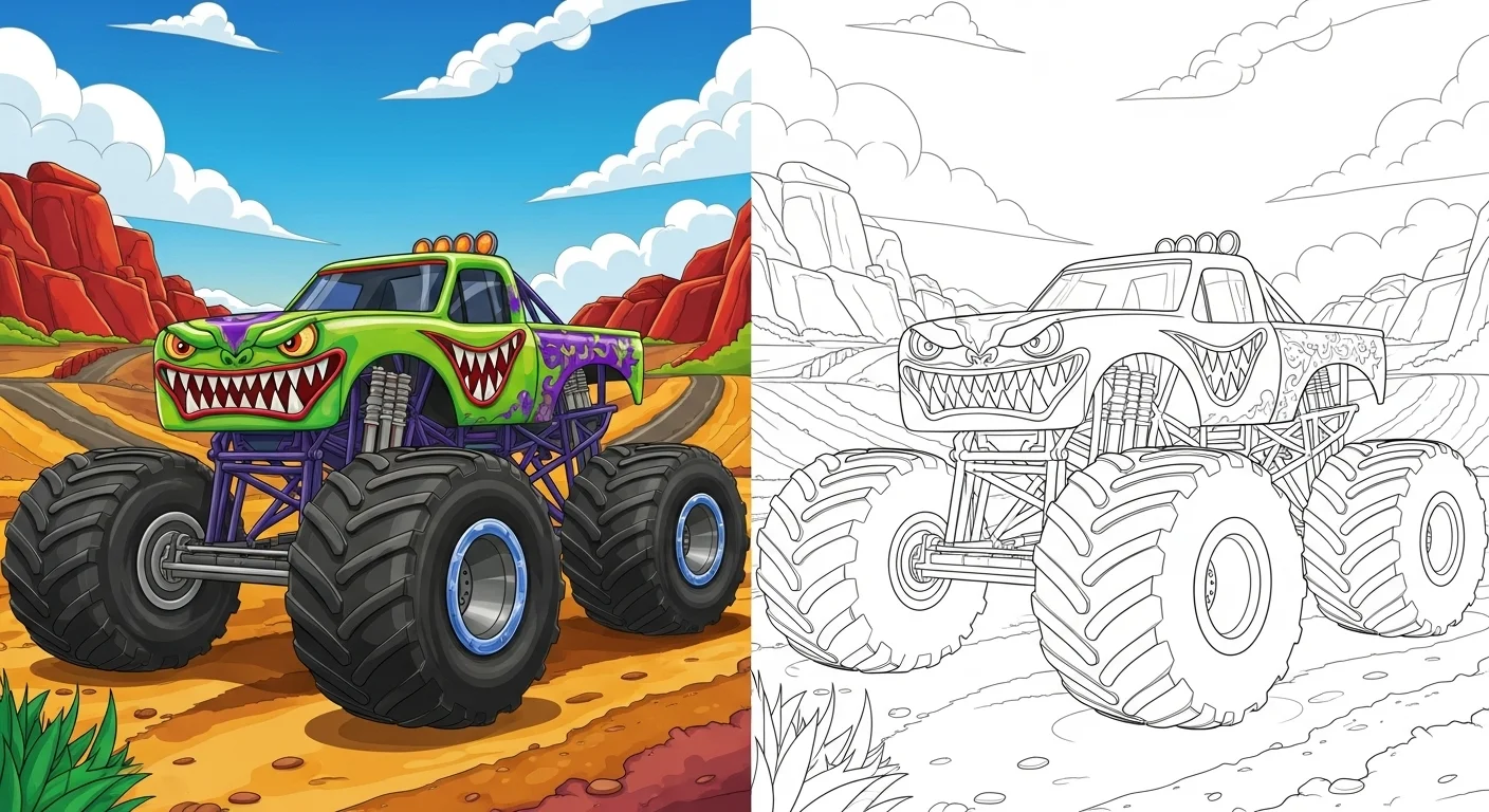 Monster Truck Coloring Pages