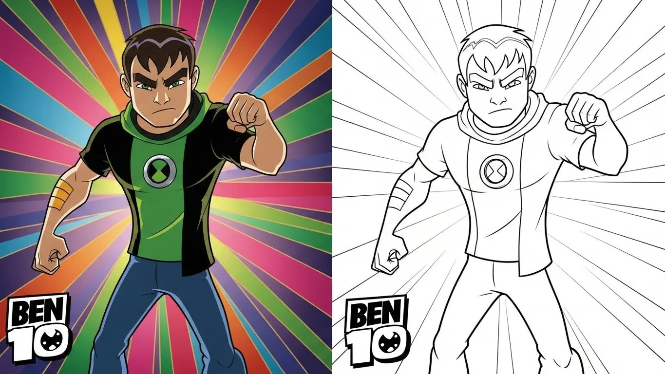 ben 10 coloring pages
