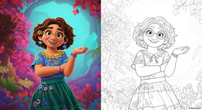 Disney Encanto Coloring Pages (Free Printable)