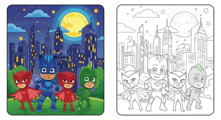 PJ Masks coloring page