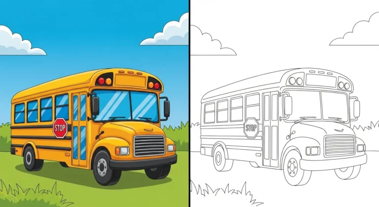 School Bus Coloring Pages
