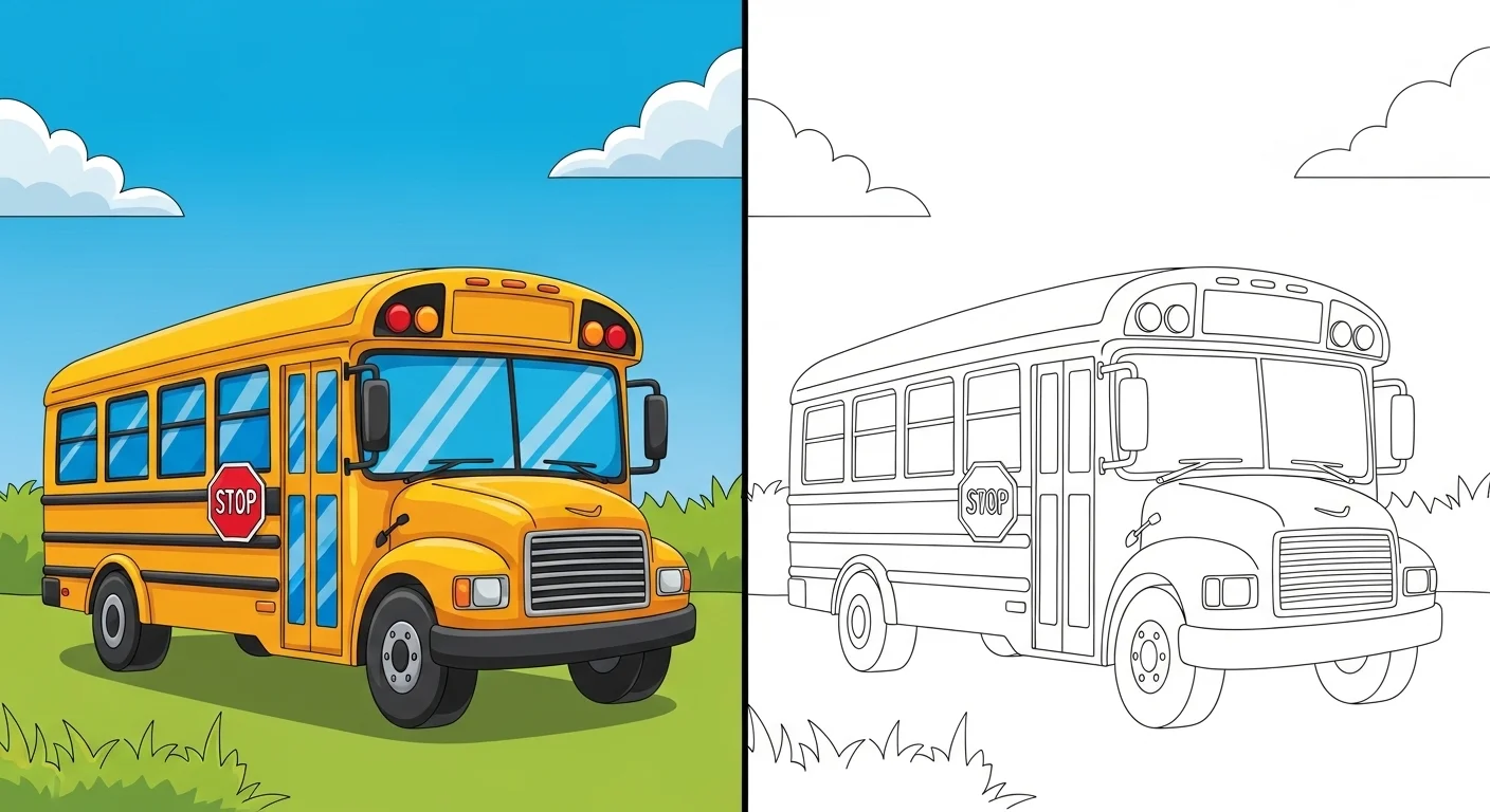 School Bus Coloring Pages