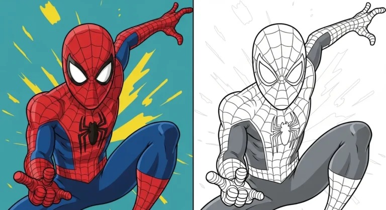 Spider Man coloring page