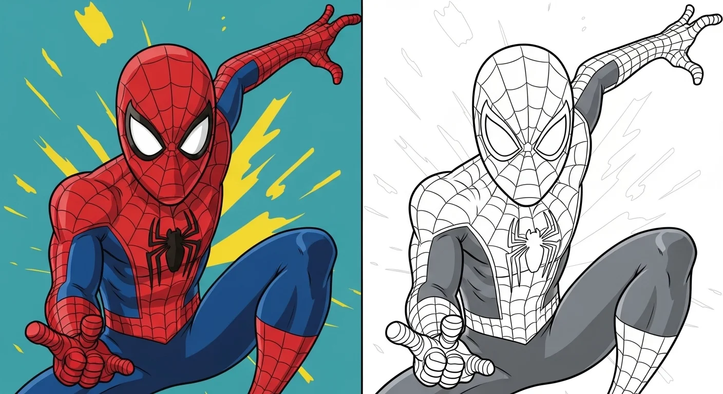 Spider Man coloring page
