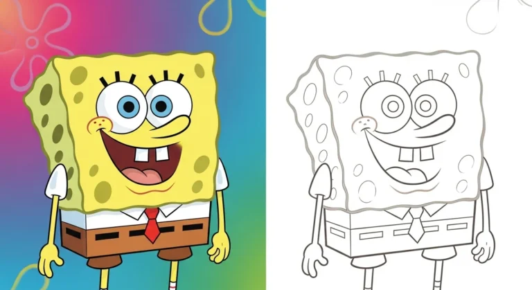 SpongeBob SquarePants coloring page