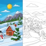 winter coloring page